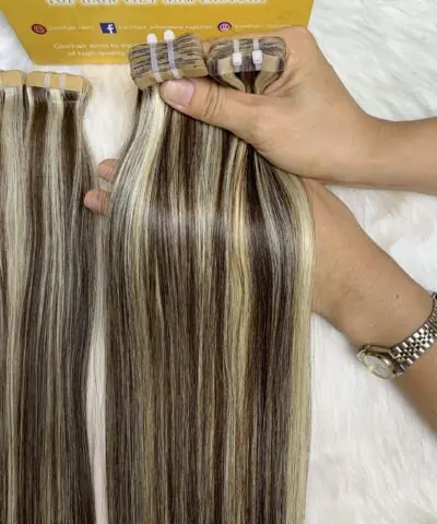 Straight #2/22A Color Tape In Hair Extensions