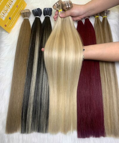 26 Inch Straight Mix Piano #8/613 Color Tape In Hair Extensions