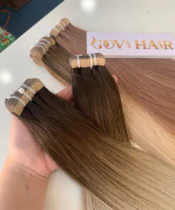 Tape In Extensions Human Hair Mix Scandivian Blonde Vietnamese Hair