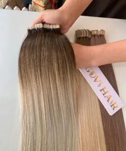 Tape In Extensions Human Hair Mix Scandivian Blonde Vietnamese Hair