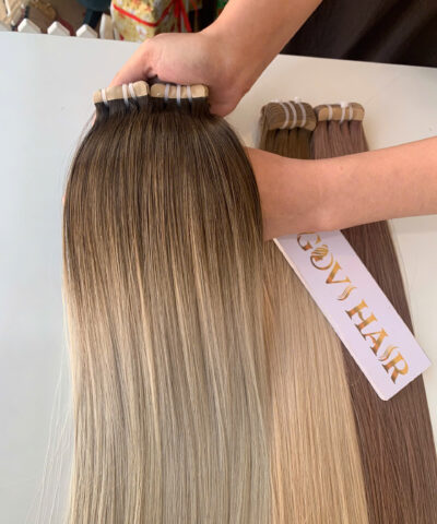 Tape In Extensions Human Hair Mix Scandivian Blonde Vietnamese Hair