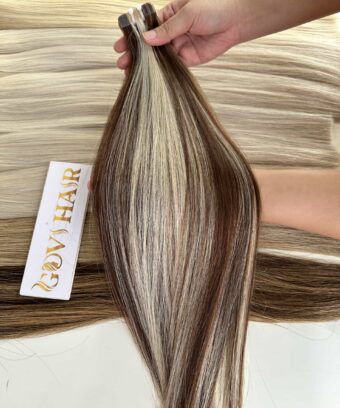 Tape in hair extensions ombre color vietnamese hair