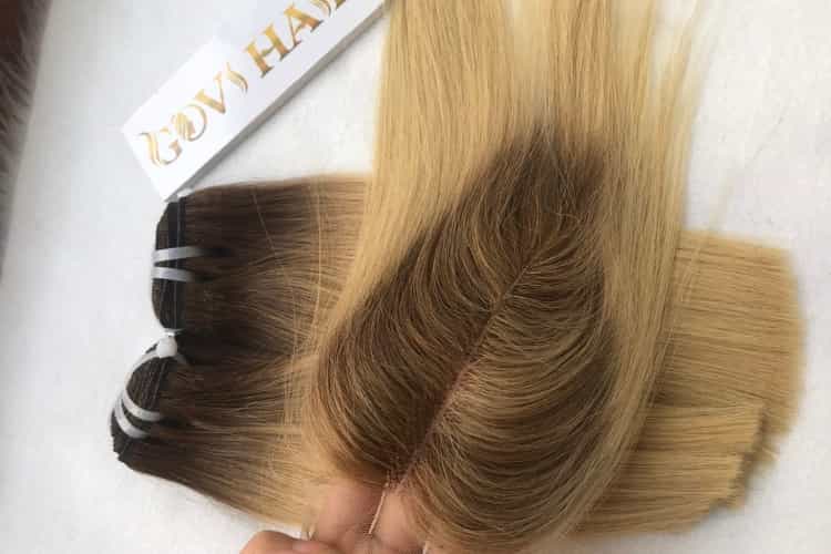 Transperant Lace Closure 2x6 Ombre Blonde Color Human Hair Transperant Lace Closure 2x6 Ombre Blonde Color Human Hair