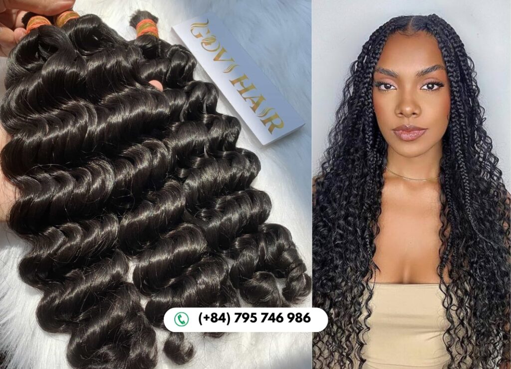 Wavy Bulk Hair Brings About Defined Curls