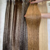 weft hair - bone straight - light color