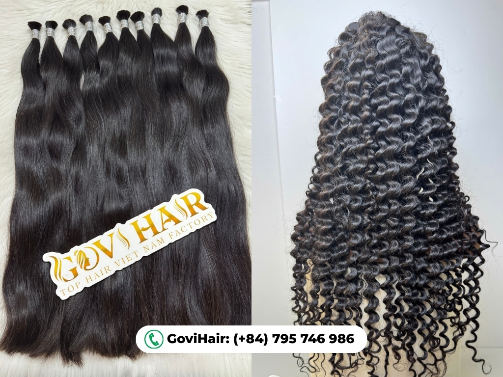 compare texture of Vietnamese hair and Brazilian hair