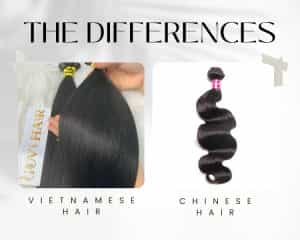 difference vietnamese hair vs chinese hair