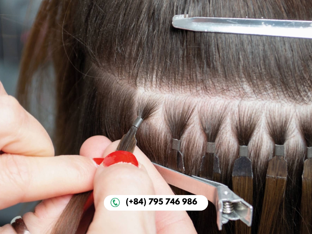 Pre-bonded hair extensions approximately 3 to 6 months