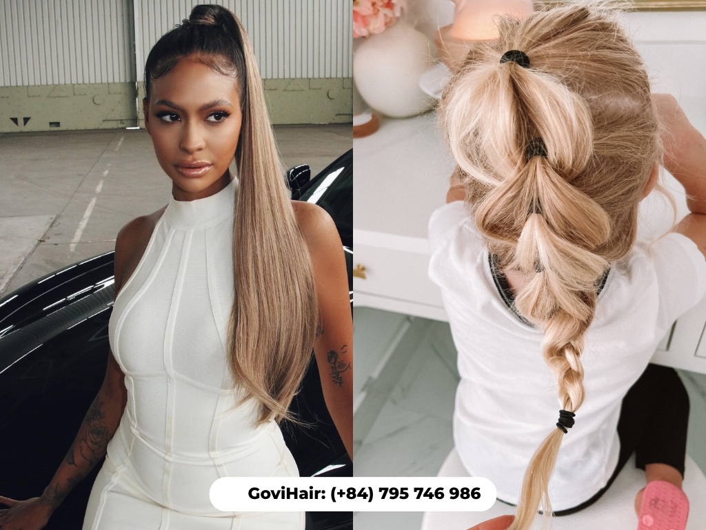Ponytail hairstyles that hide extensions