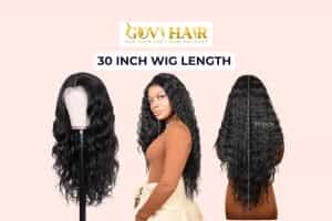 30 inch wig length