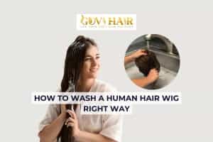 how to wash a human hair wig
