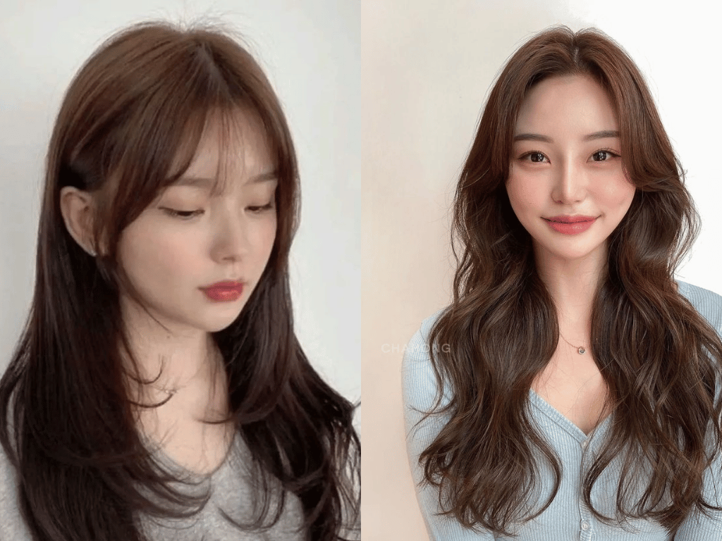 Vietnamese layered hairstyle for women