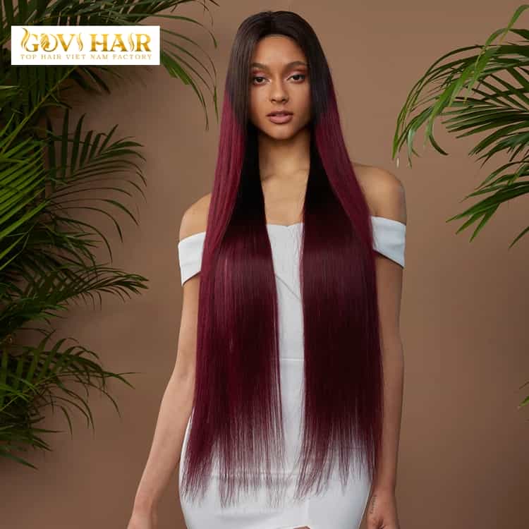 Style a Human Hair Wig on Straightening