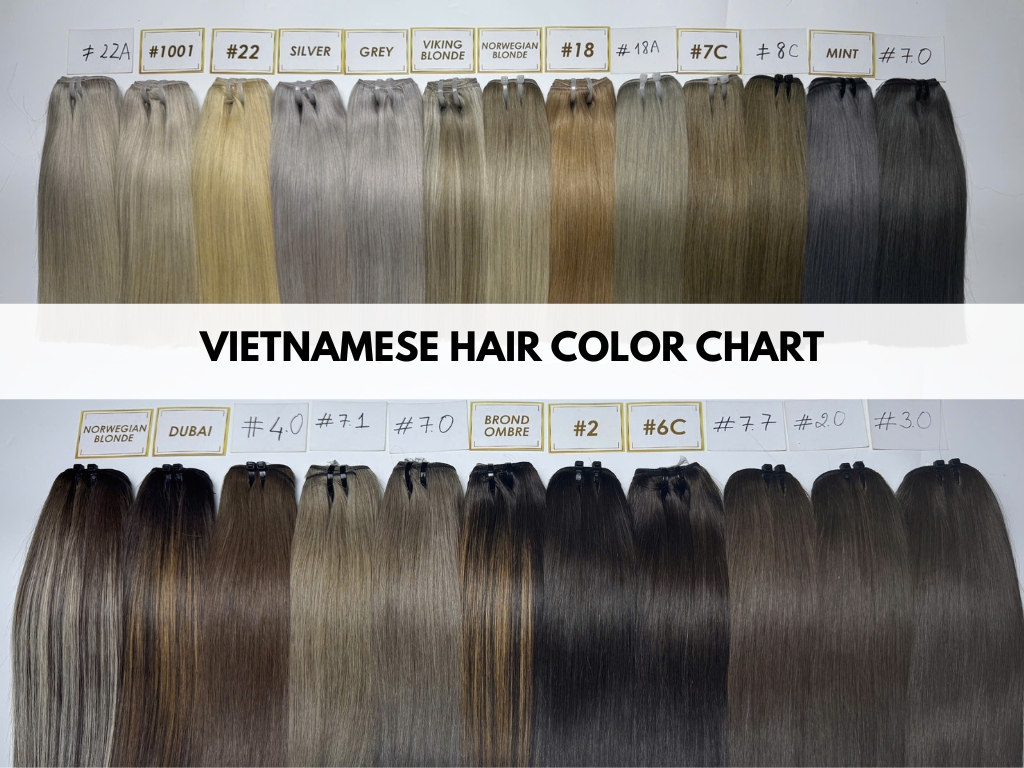 Vietnamese hair wide range of colors
