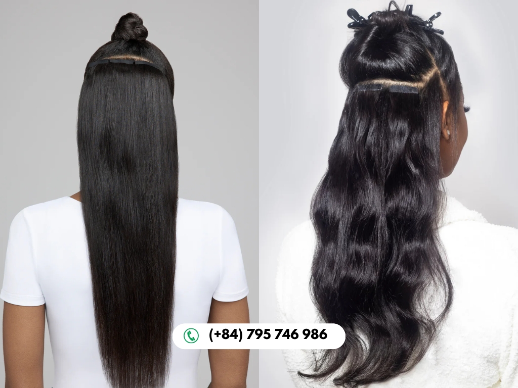 reusable best tape in hair extensions with natural shine
