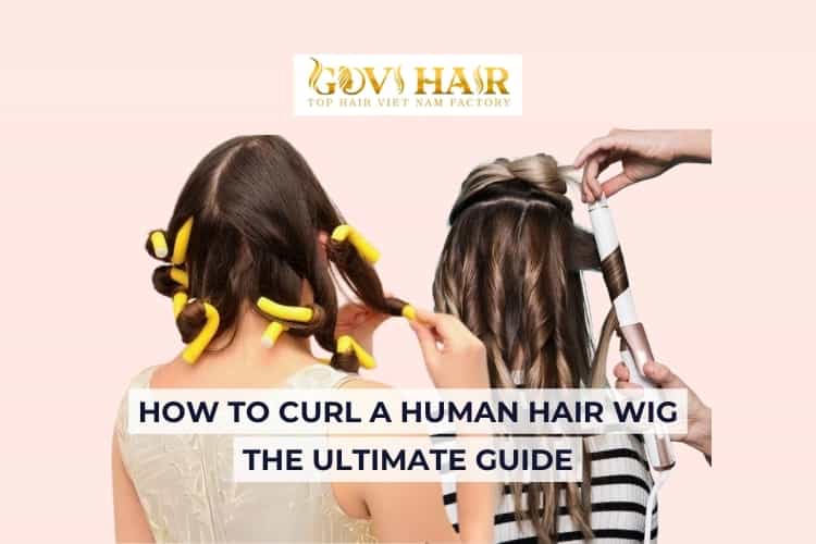 curl a human hair wig