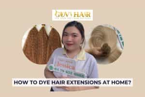 How to dye hair extensions