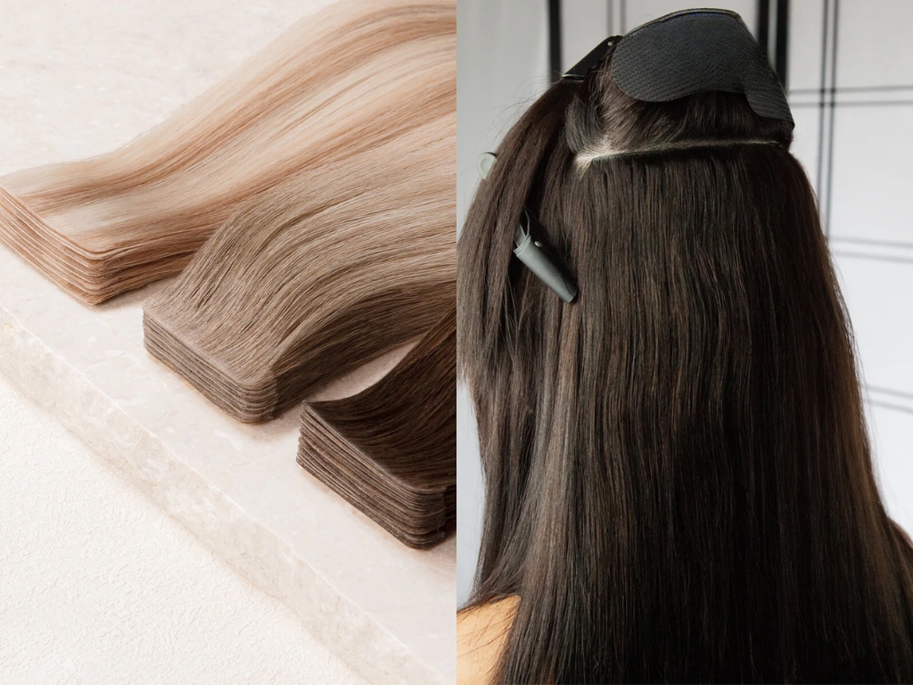 Invisible Tape Best Hair Extensions For Very Short Hair