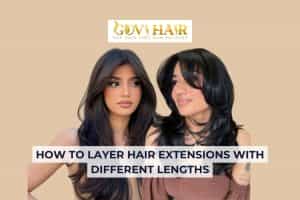 how to cut and layer hair extension