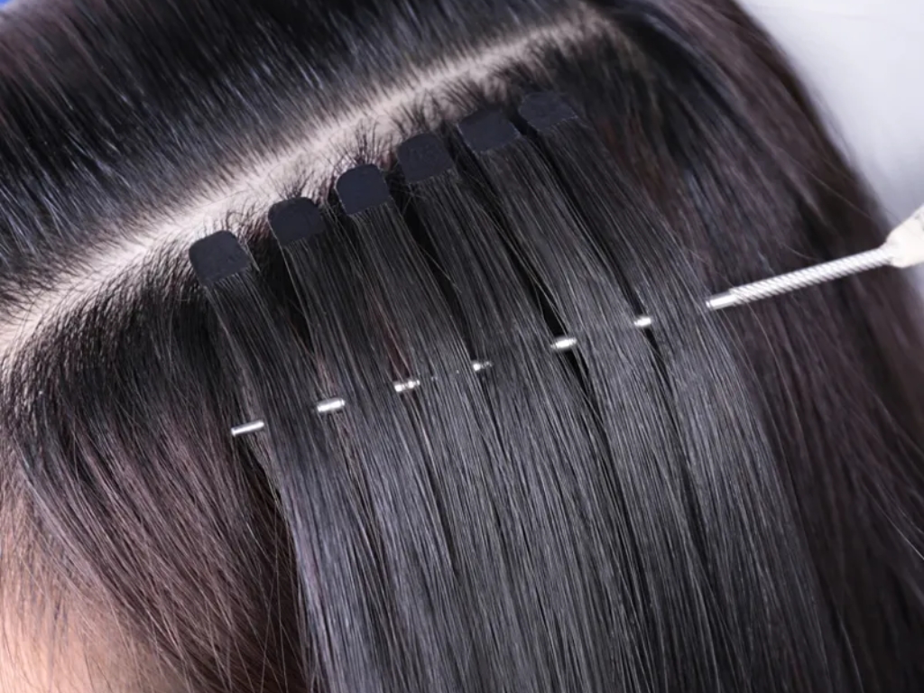 Subtle Transformations with Mini Tape-In Hair Extensions