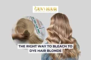 how to bleach hair blonde righ way