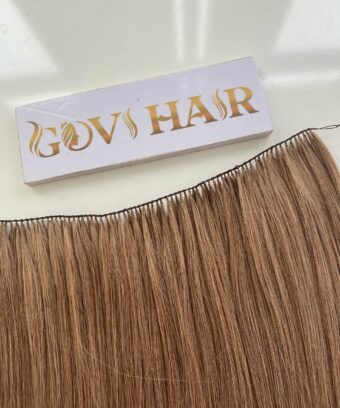 20 Inch Straight #18 Ash Blonde Color Feather Weft Hair Extensions 100% Human Hair 6 feather weft hair extension 18 color vietnam hair