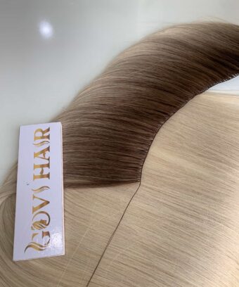 feather weft hair ombre blonde color vietnam hair