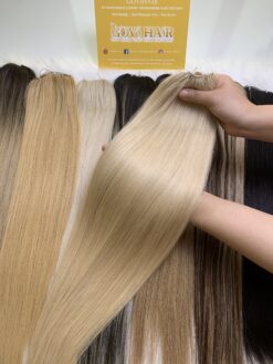 feather-weft-hair-silky-straight-613-color