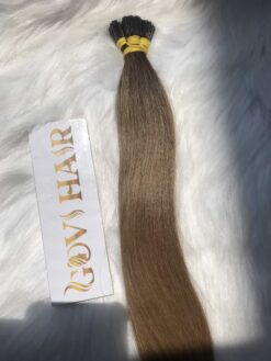 Flat Tip Hair Extensions Light Brown Color Vietnamese Hair 12 flat tip hair extensions light brown color