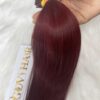 I-tip hair extensions red wine color vietnamese hair