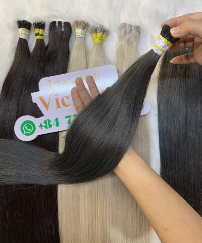 I-tip vietnamese hair extensions straight 7 color raw