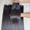 20 Inch Straight #1B Natural Color H6 Feather Hair Extensions 100% Raw Hair 8 #1B Natural Color H6 Feather Hair Extensions 100% Raw Hair