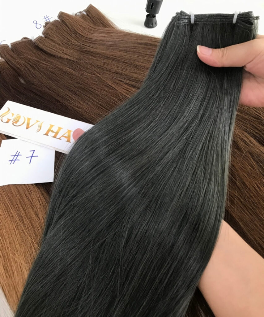 Genius weft hair extensions 7 color Vietnamese virgin hair genius weft hair extensions 7 color vietnamese virgin hair