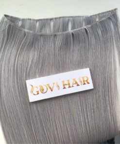 Genius Weft Hair Extensions Grey Color Vietnamese Hair