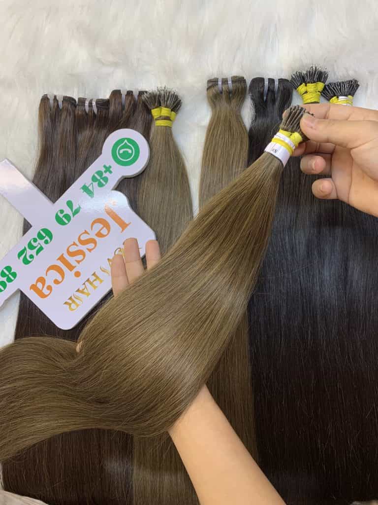 Best I-Tip Hair Extensions #8 Color Vietnamese Hair