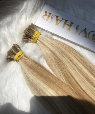 I-Tip Hair Extensions Mix Piano Blonde Color Vietnam Hair