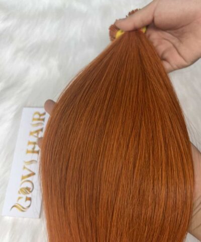 I-Tip Hair Extensions Orange Color Vietnamese Virgin Hair