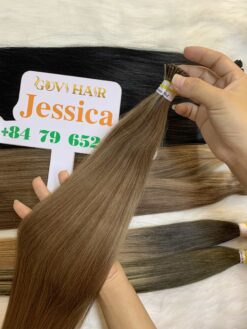 I-Tip Hair Extensions Caramel Lized Color Vietnam Hair Quality