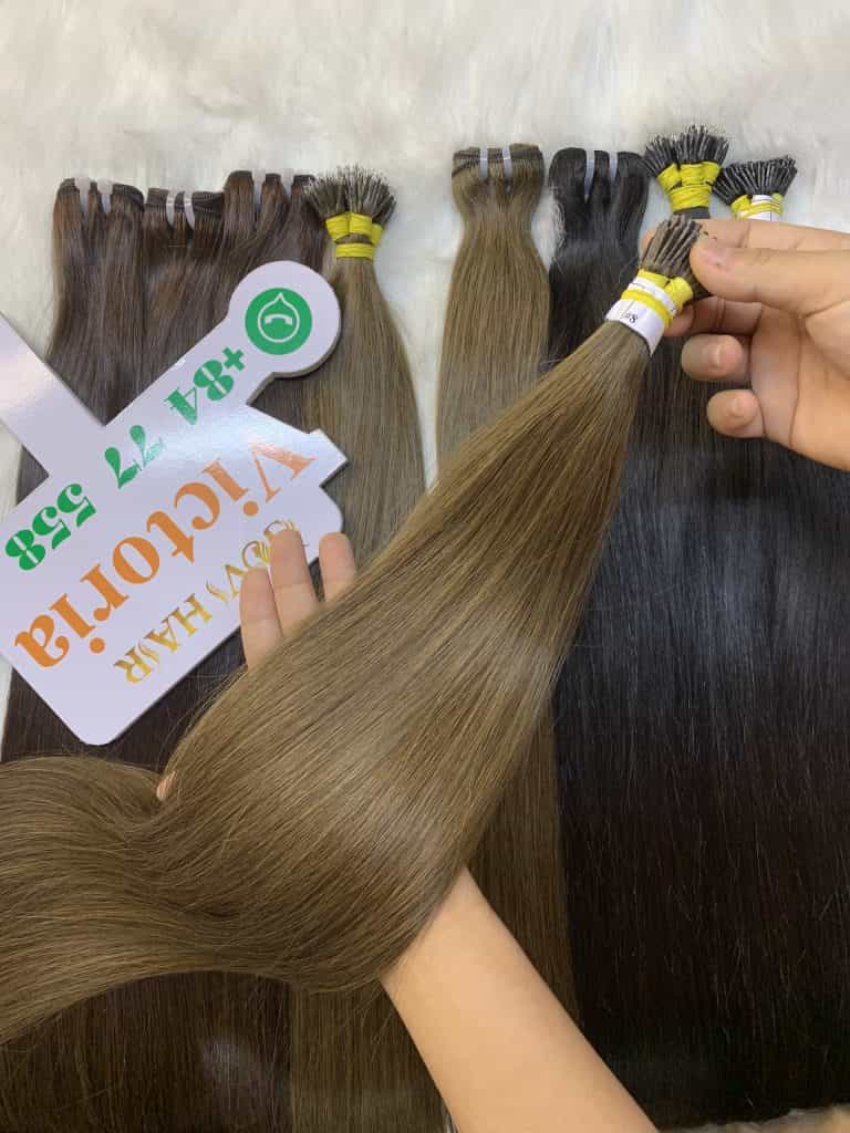 i-tip straight 8 color human hair