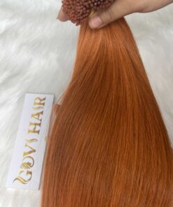 Best I-Tip Hair Extensions Orange Color 100% Vietnamese Virgin Hair