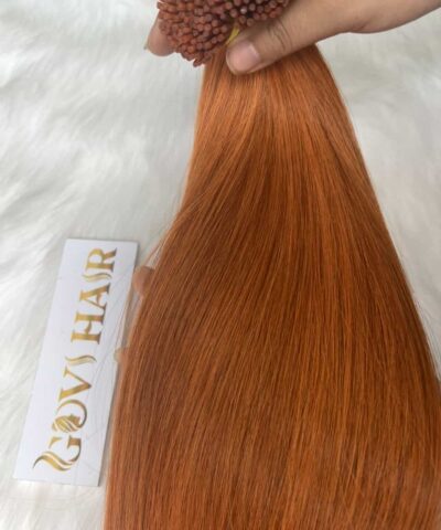 Best I-Tip Hair Extensions Orange Color 100% Vietnamese Virgin Hair