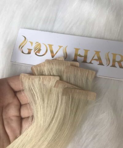 Invisible Tape Hair Extensions Blonde Color Vietnamese Hair