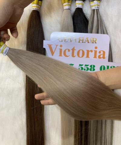 18 Inch Straight #18A Cool Ash Blonde Color Nano Ring Hair Extensions 11 nanoring hair extension straight 18a color vietnamese hair