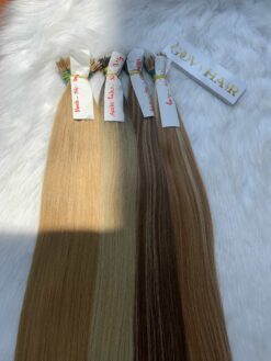 Nano Ring Hair Extensions Blonde Color 100% Vietnamese Human Hair 8 Nanoring Hair Extension Straight Blonde Color 100% Vietnamese Raw Hair