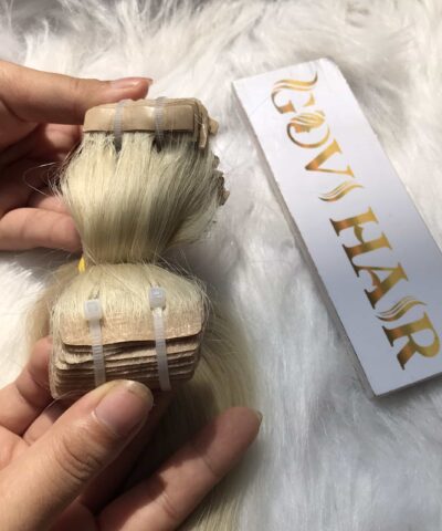 vietnamese hair invisible tape hair extensions blonde color