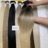 20 Inch Straight Ombre Blonde Color Flat Tip Hair Extensions
