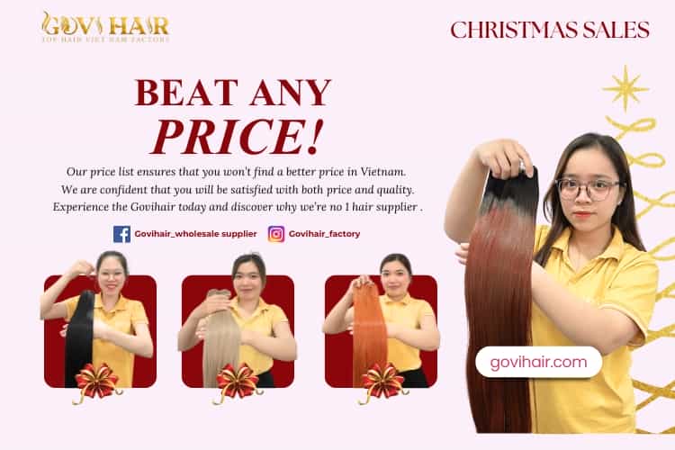 Unwrap the BEST Prices This Christmas - Govihair's "Beat Any Price" Guarantee!