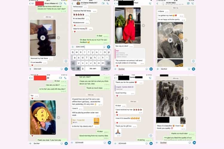 Feedback from customer say about Govihair - Best Wholesale Vietnamese Hair Vendors Customer say about govihair