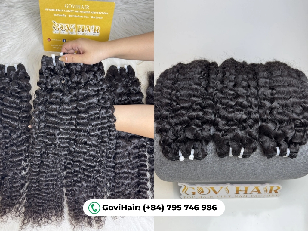 Premium Vietnamese hair Burmese curly from Govihair