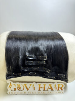 #1B Natural Color Clip In Hair Extensions